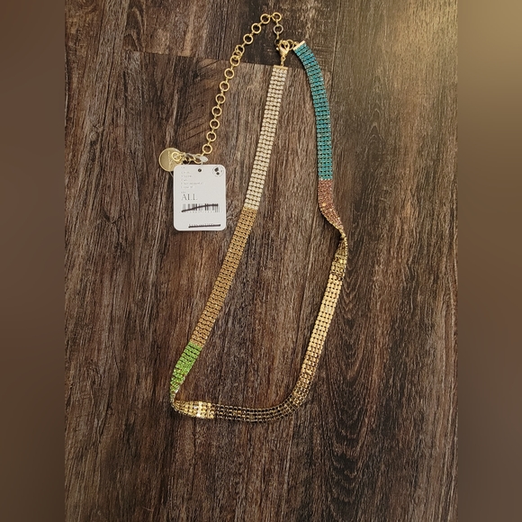 Free People x Ettika Bling Rainbow Necklace - Picture 2 of 6